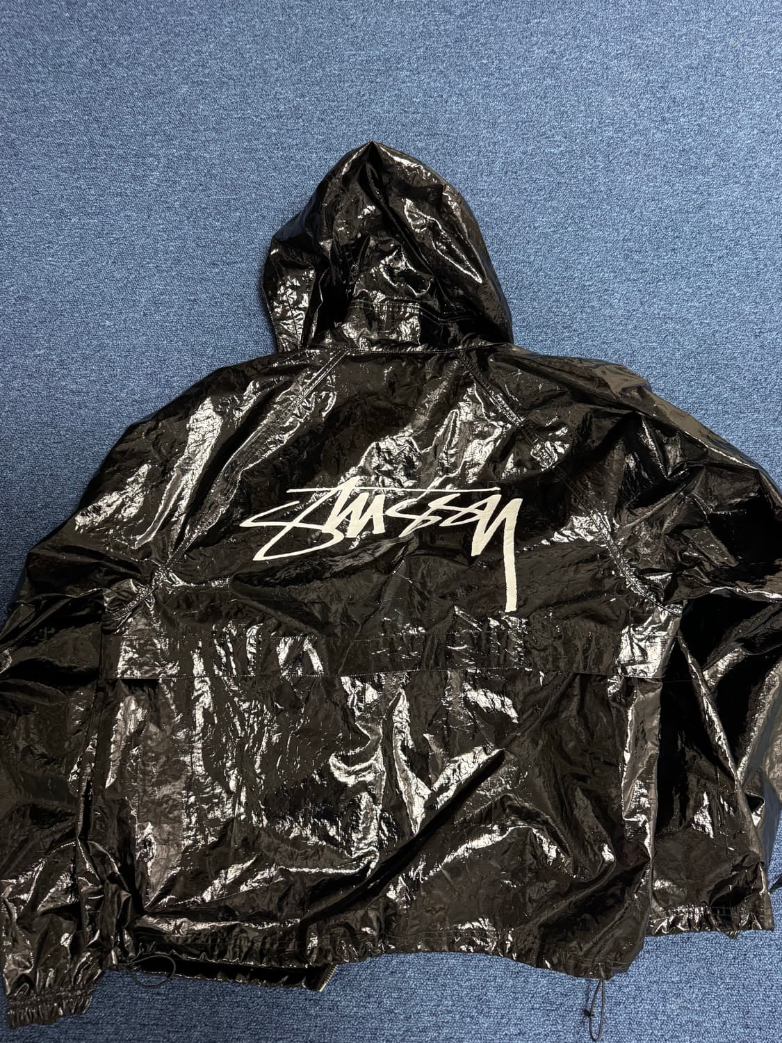 스투시 비치 쉘 코티드 립스탑 블랙 상품이미지3