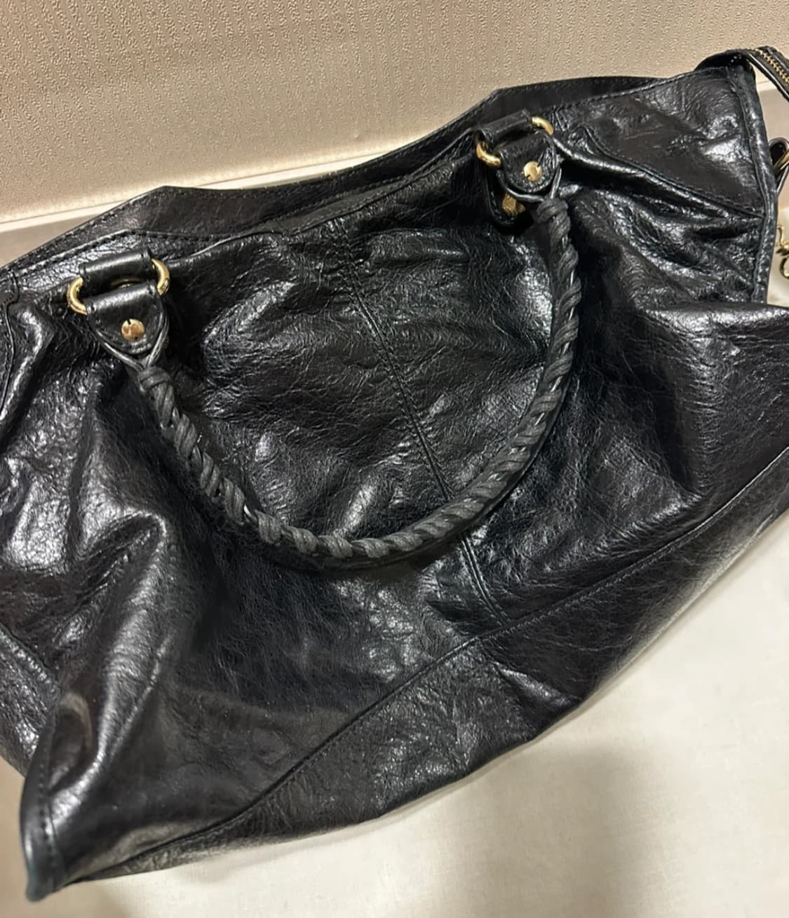 발렌시아가 모터백 시티백 블랙 상품이미지4