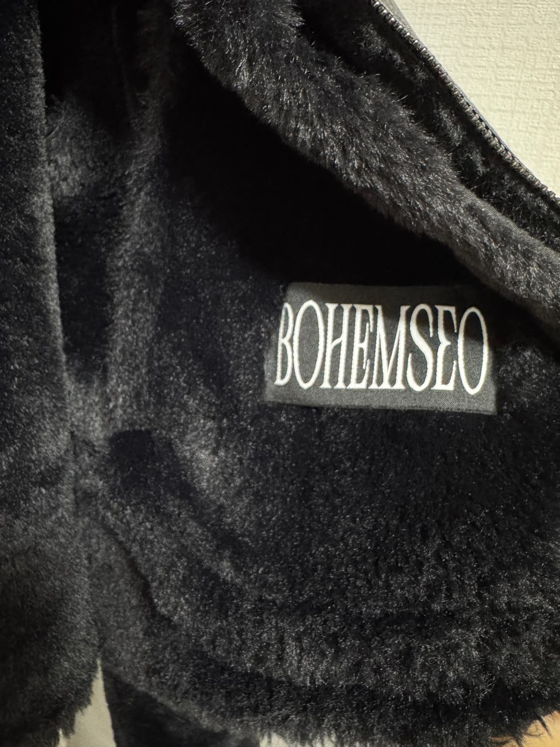 하자 x/ 보헤미안서울 무스탕 블랙 상품이미지7