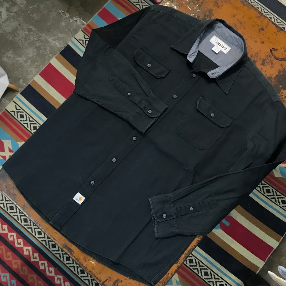 칼하트 투포켓 블랙 셔츠 남성 110 115  상품이미지2