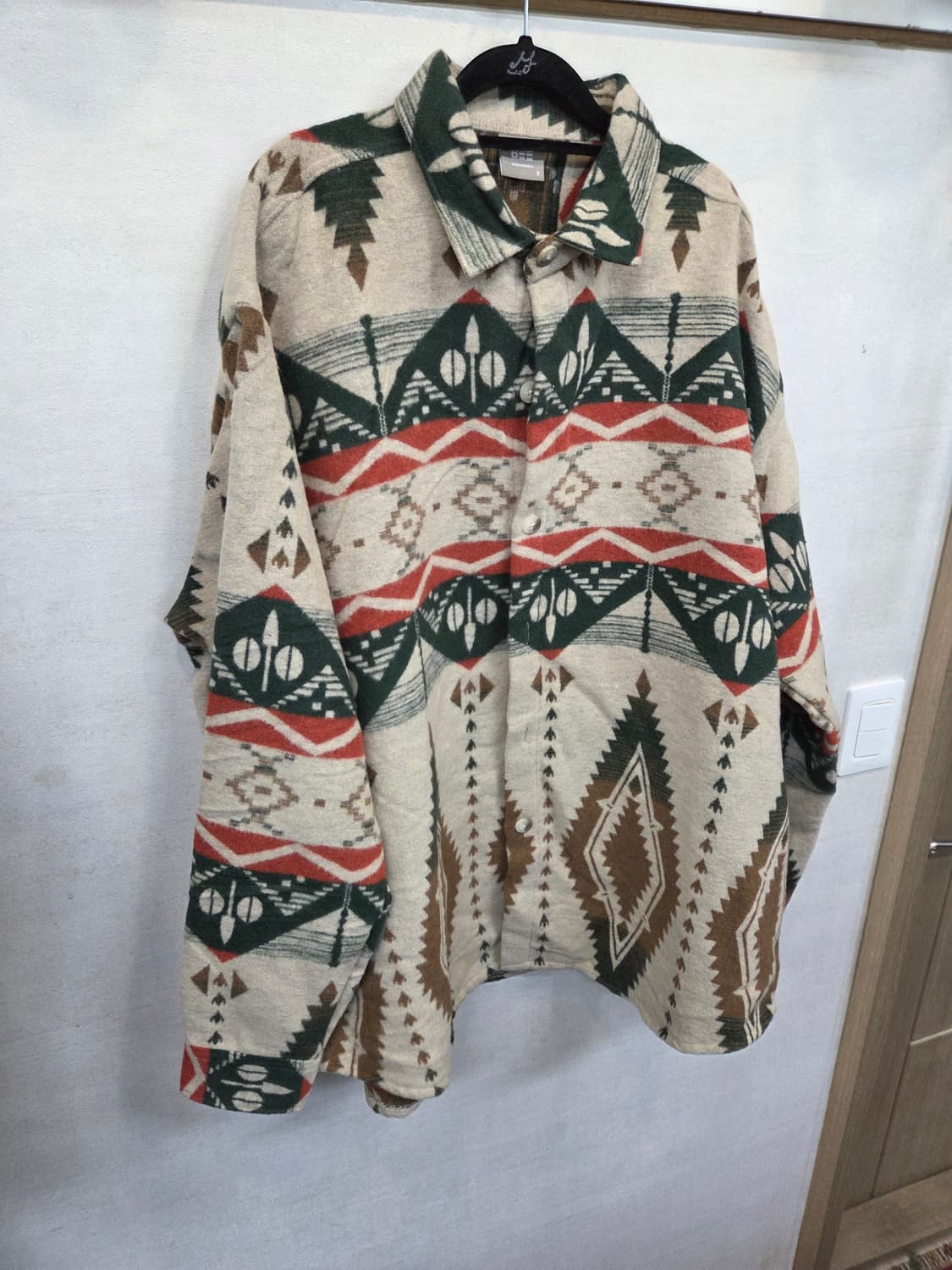 빈티지 빅사이즈 티피 울 셔츠자켓 xxxl xxxxl 상품이미지4