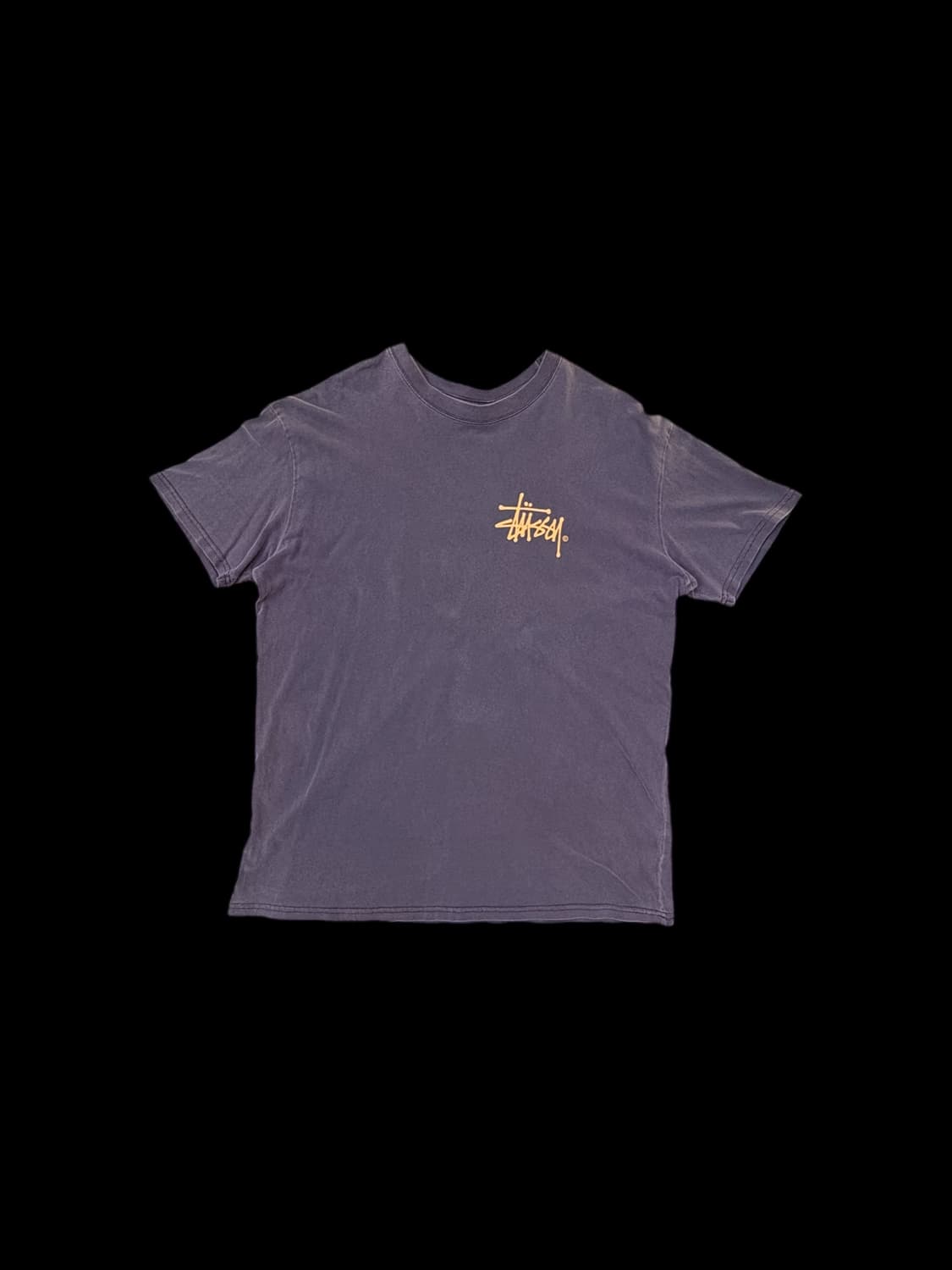 스투시 베이직 로고 티 워시드 퍼플 상품이미지1
