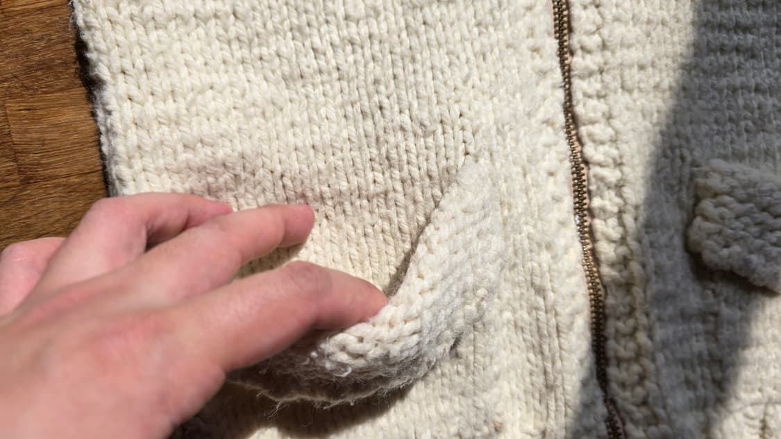 유로 빈티지 Palmer 집업 니트 Talon 지퍼 상품이미지3