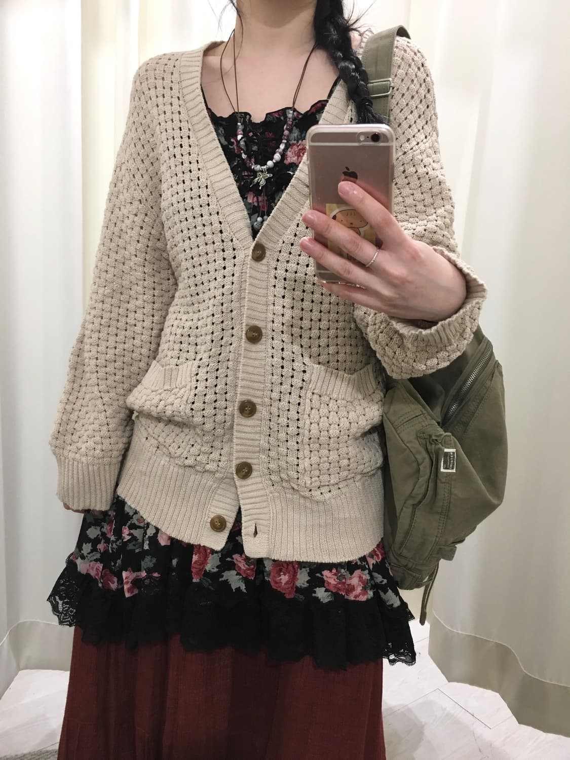 Loose Fit Crochet Cardigan 상품이미지5