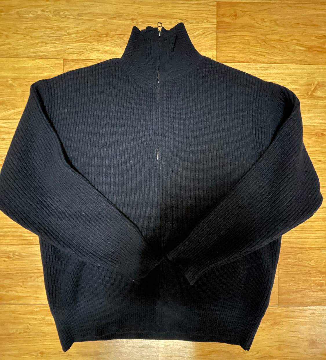 Art if acts 하프집업 니트 다크네이비 상품이미지2