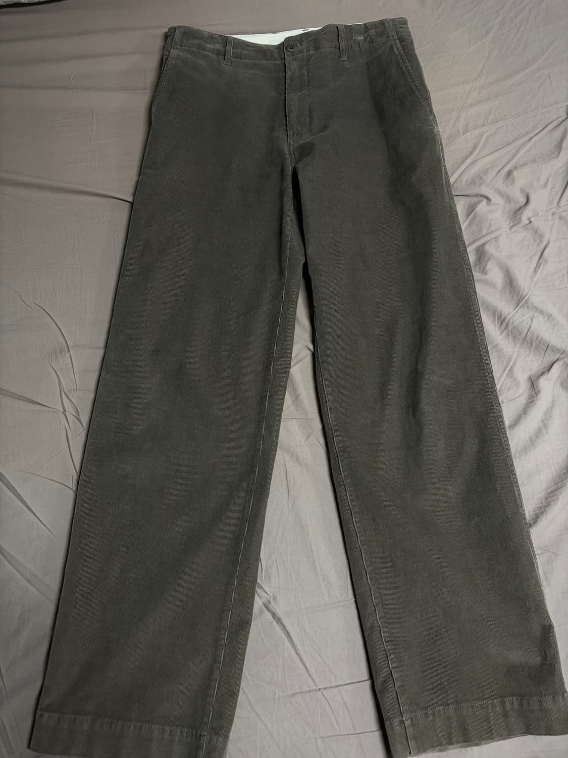 [4] 포터리 코듀로이 와이드팬츠 그레이 상품이미지2