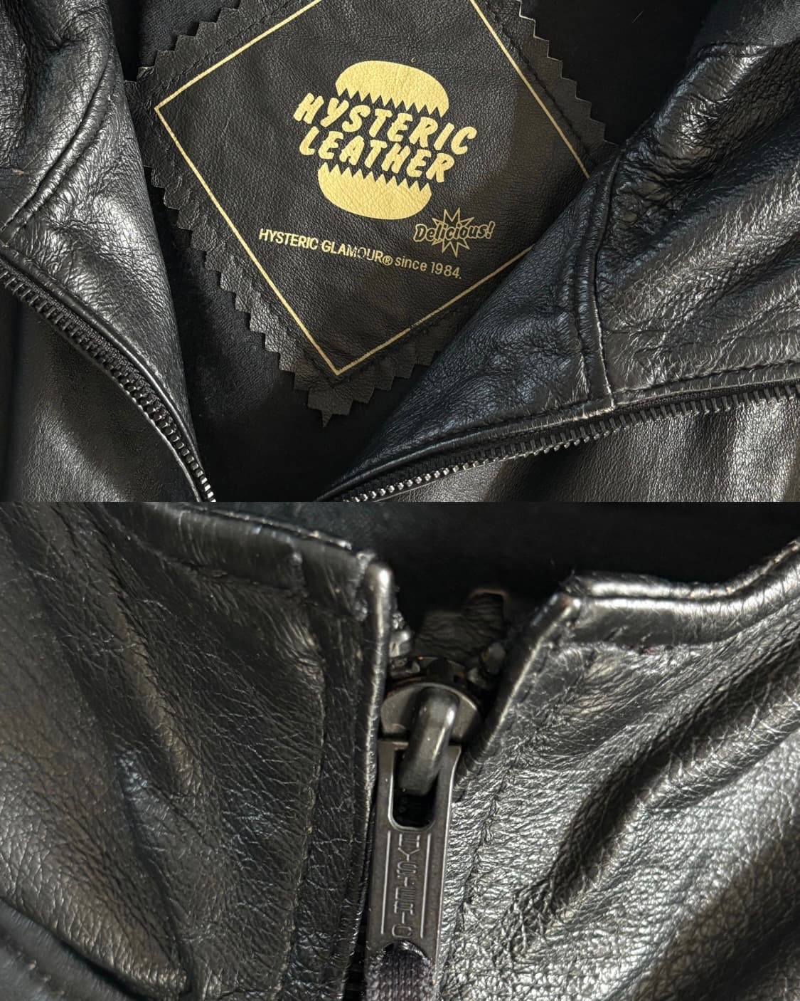 Hysteric Glamour 히스테릭글래머 가죽 후드 자켓 상품이미지8