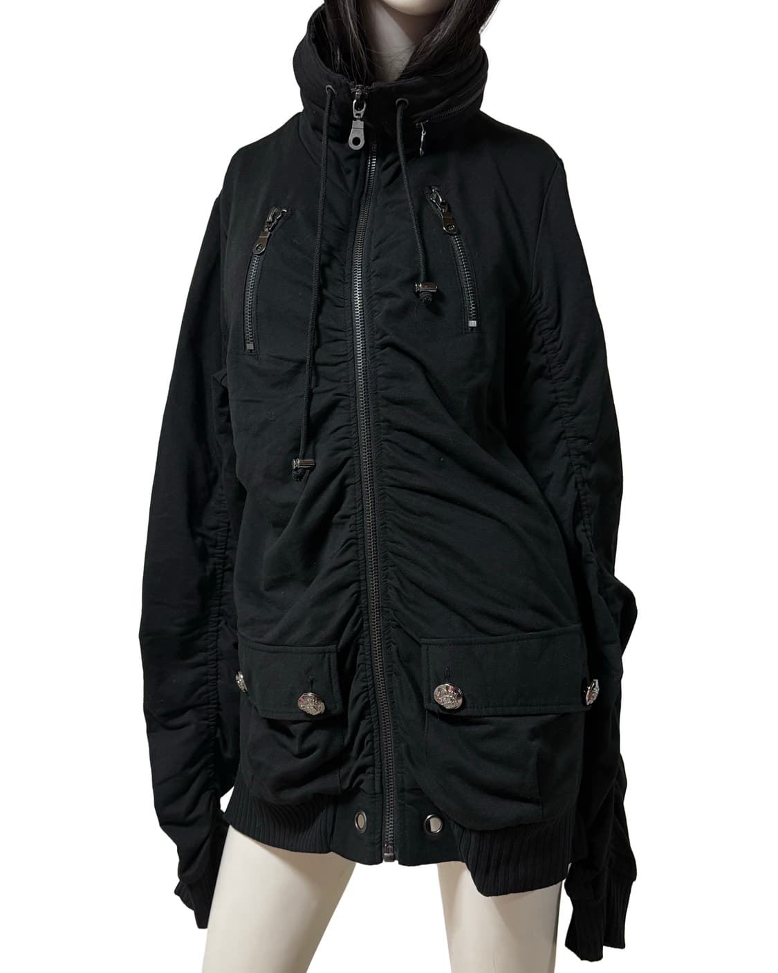 빈티지 y2k 갸루 펑크 st 집업 상품이미지2