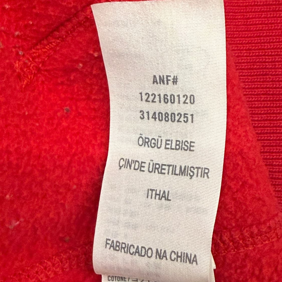 아베크롬비 레드 단추 후드집업  상품이미지7