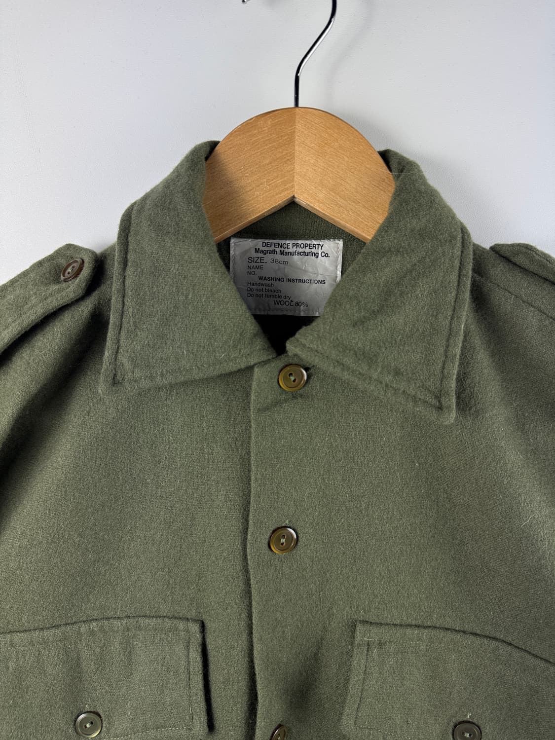 밀리터리 빈티지 울셔츠 1742 상품이미지3