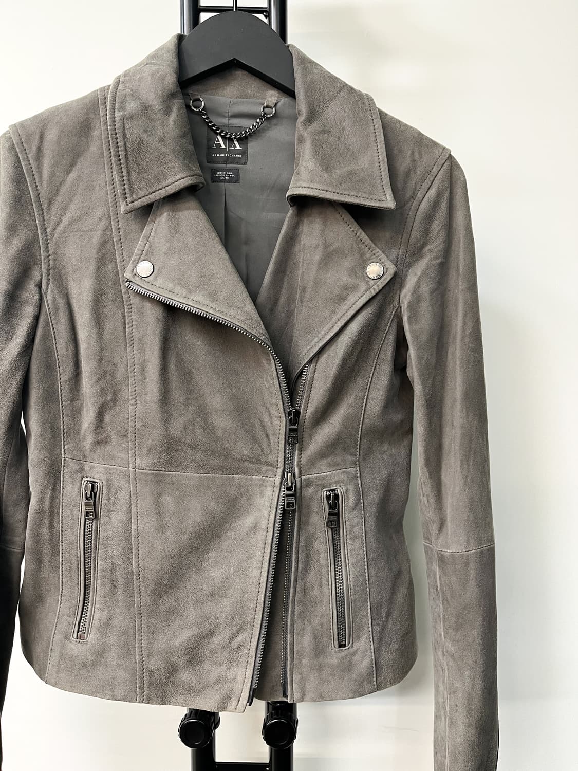 아르마니 익스체인지 고트 레더 스웨이드 자켓 상품이미지5