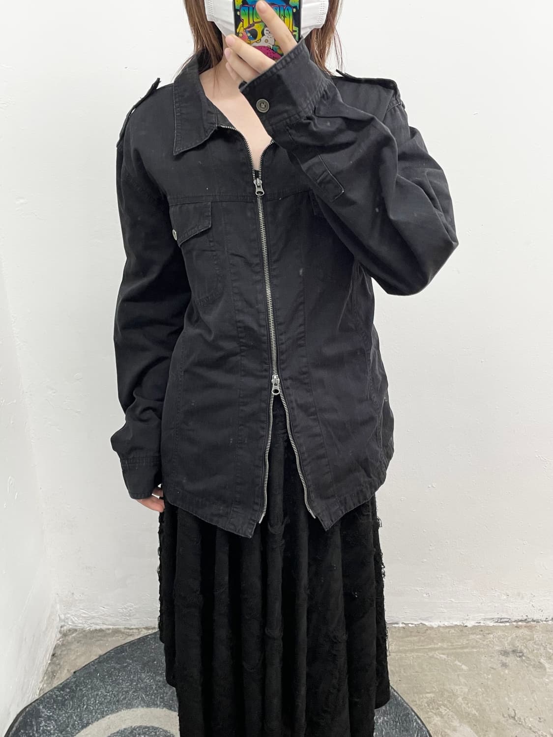 블랙 투웨이 워크 자켓  상품이미지3