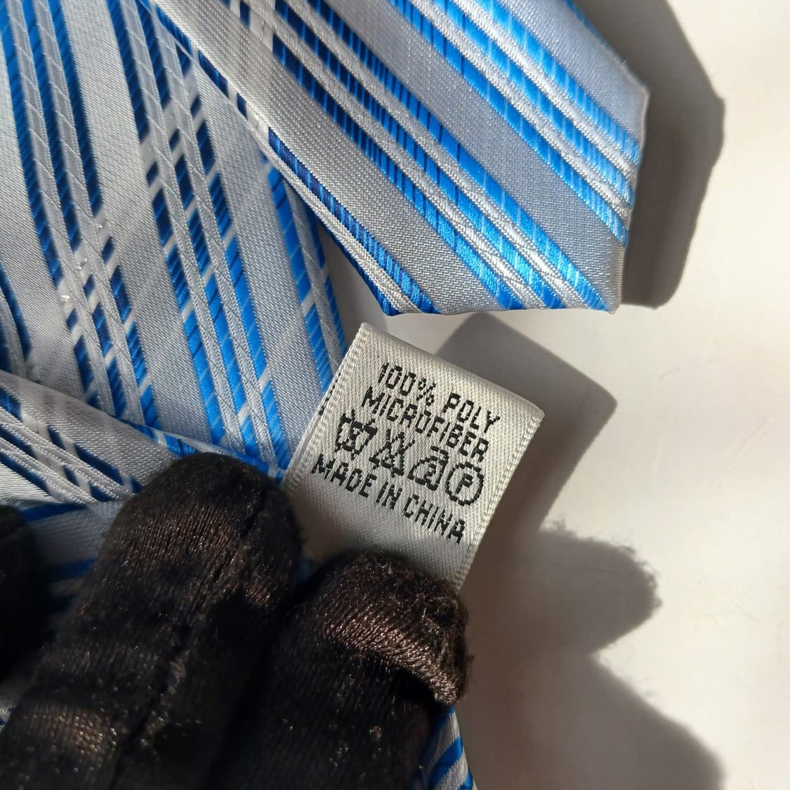 피에르 발망 실크 블루 스트라이프 넥타이 9.1cm A+등급 A19701 상품이미지6