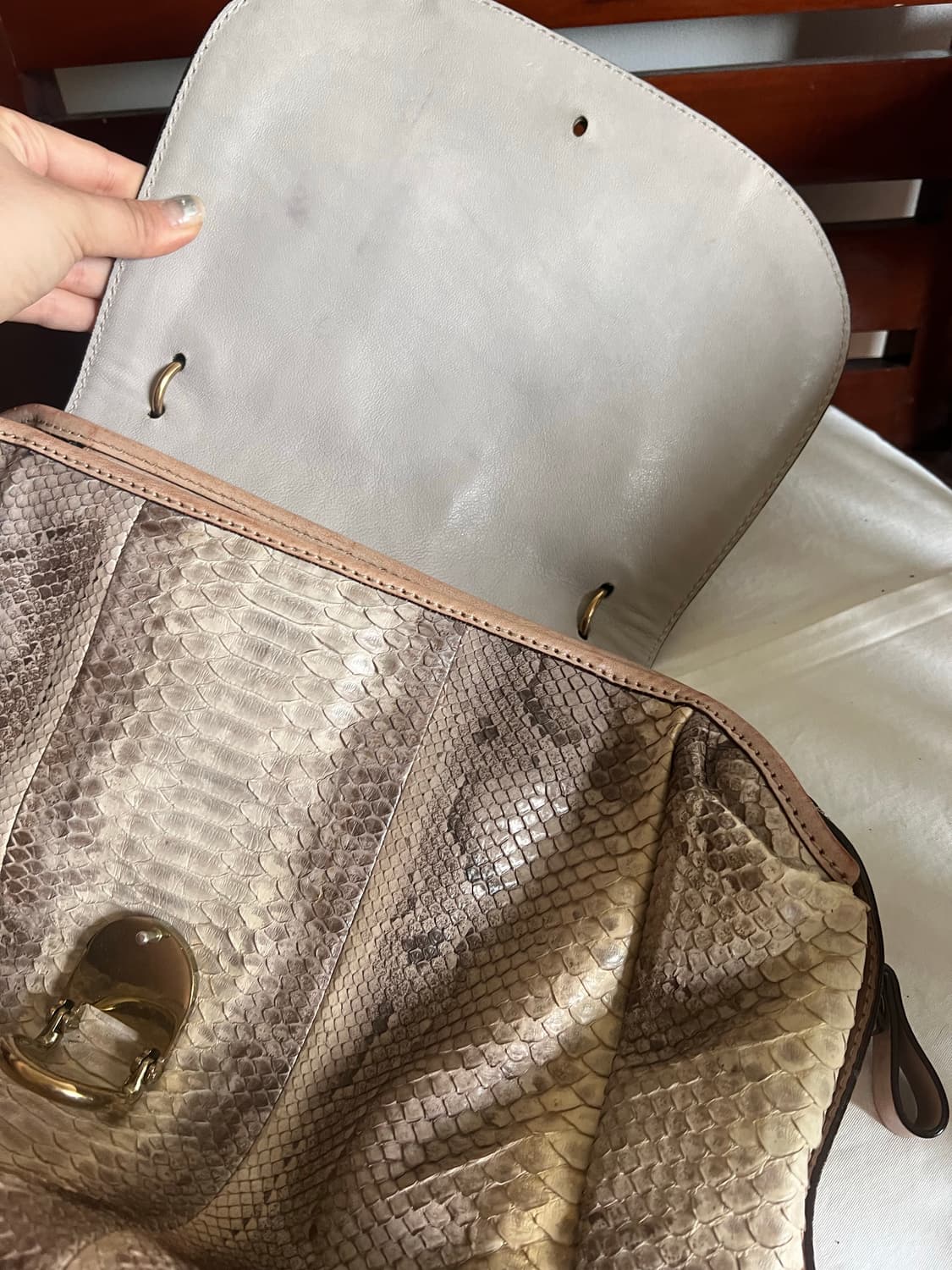 Andrea mabiani Real Anaconda Tassel Bag  상품이미지4