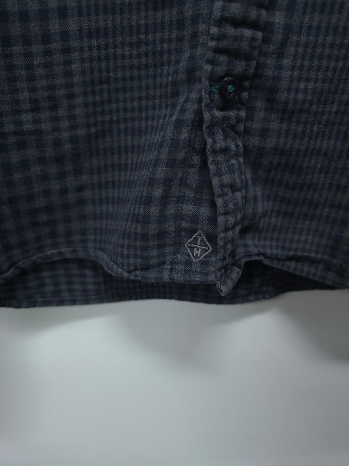 (빅사이즈) 타미힐피거 뉴욕핏 플란넬 헨리넥 체크셔츠 (115) 상품이미지5