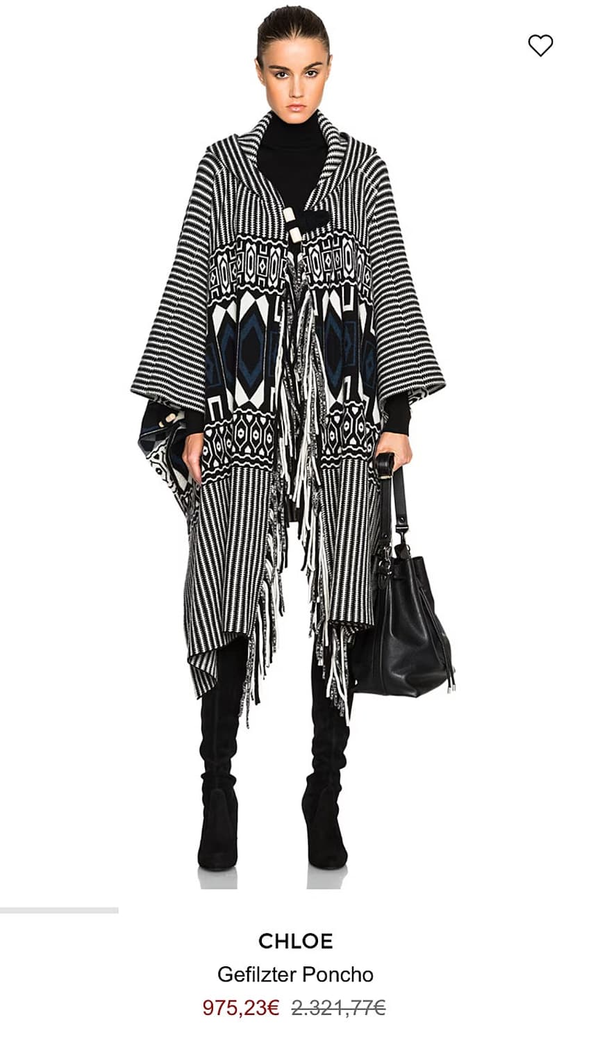 여) 끌로에 프린지 후드 판초  상품이미지2