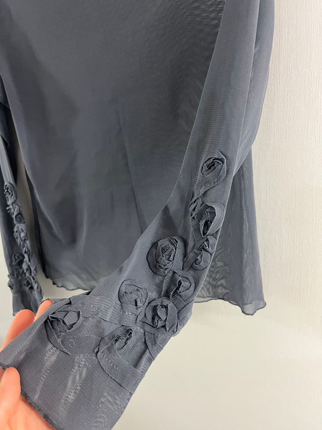 Dustyrose Mesh Highneck 상품이미지1