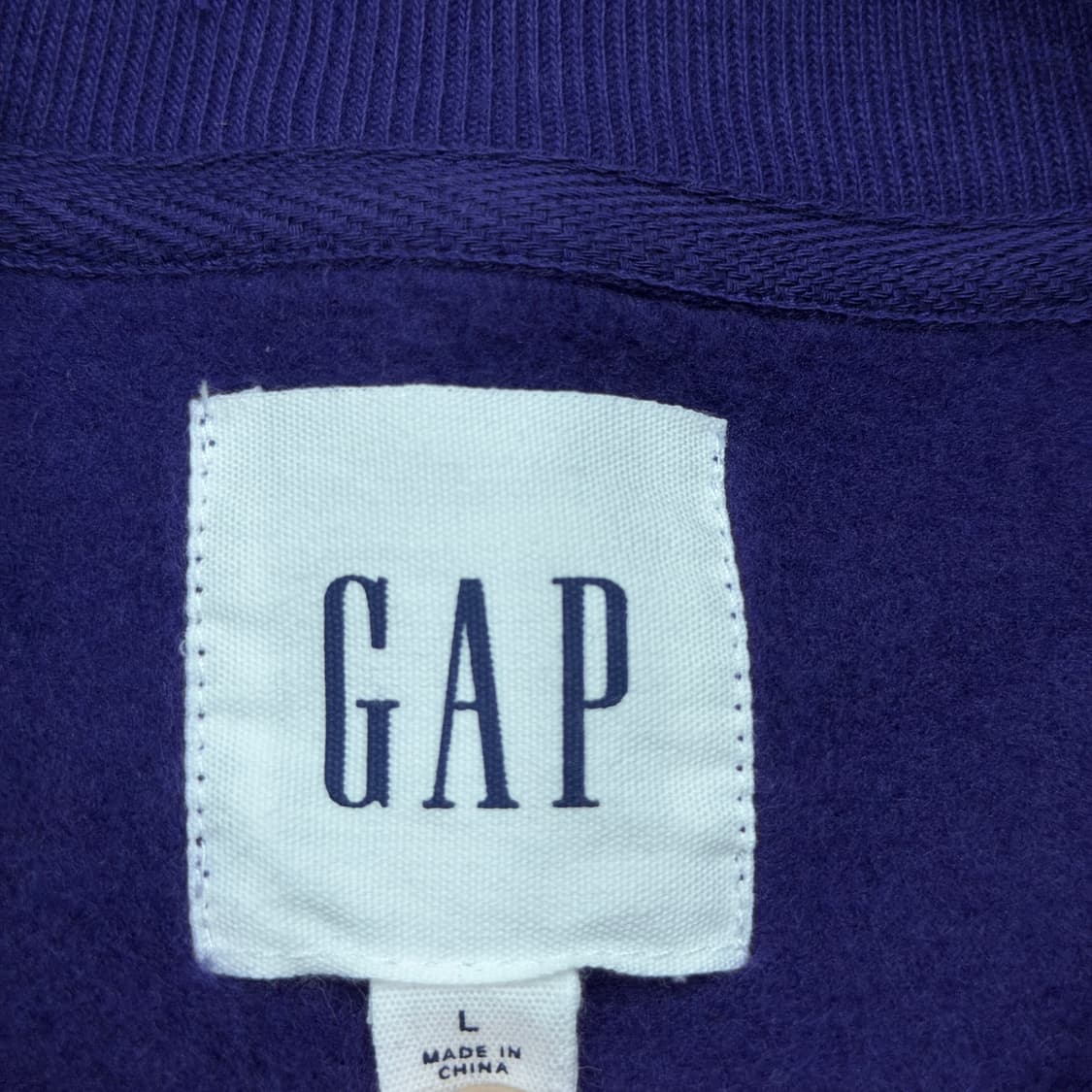 GAP 갭 스펠로고 퍼플 기모 스웻 맨투맨 L 상품이미지4