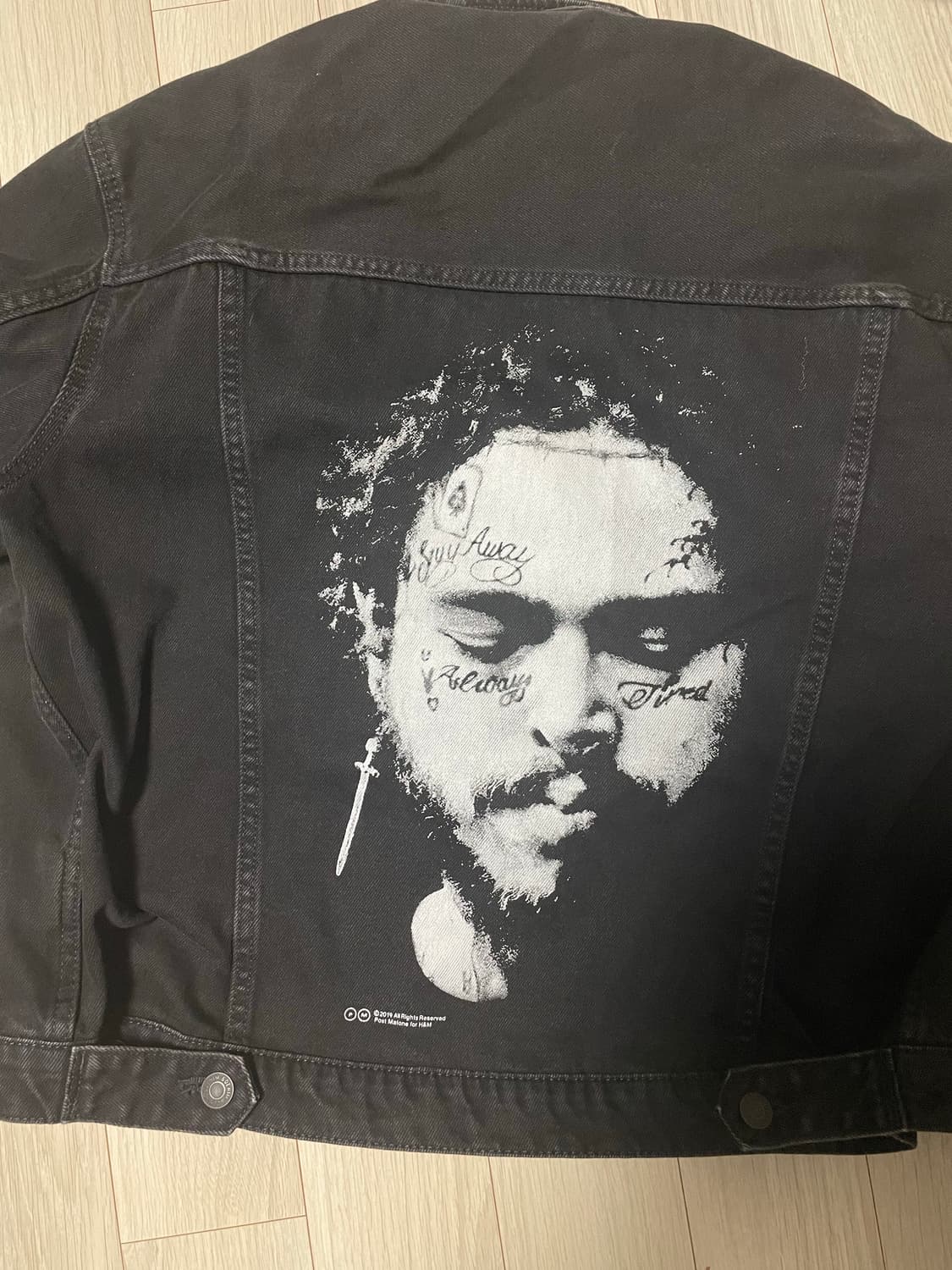 hnm 포스트말론 데님자켓L 상품이미지1