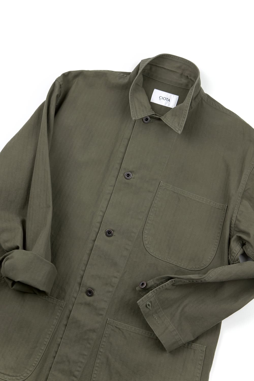 Ciota 40s USMC P-47 HBT 자켓 스톤워시 다크올리브 상품이미지2
