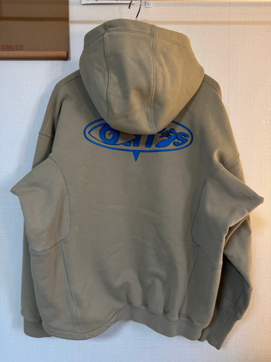 [L]나이키x오프화이트 후드키 카키 상품이미지3