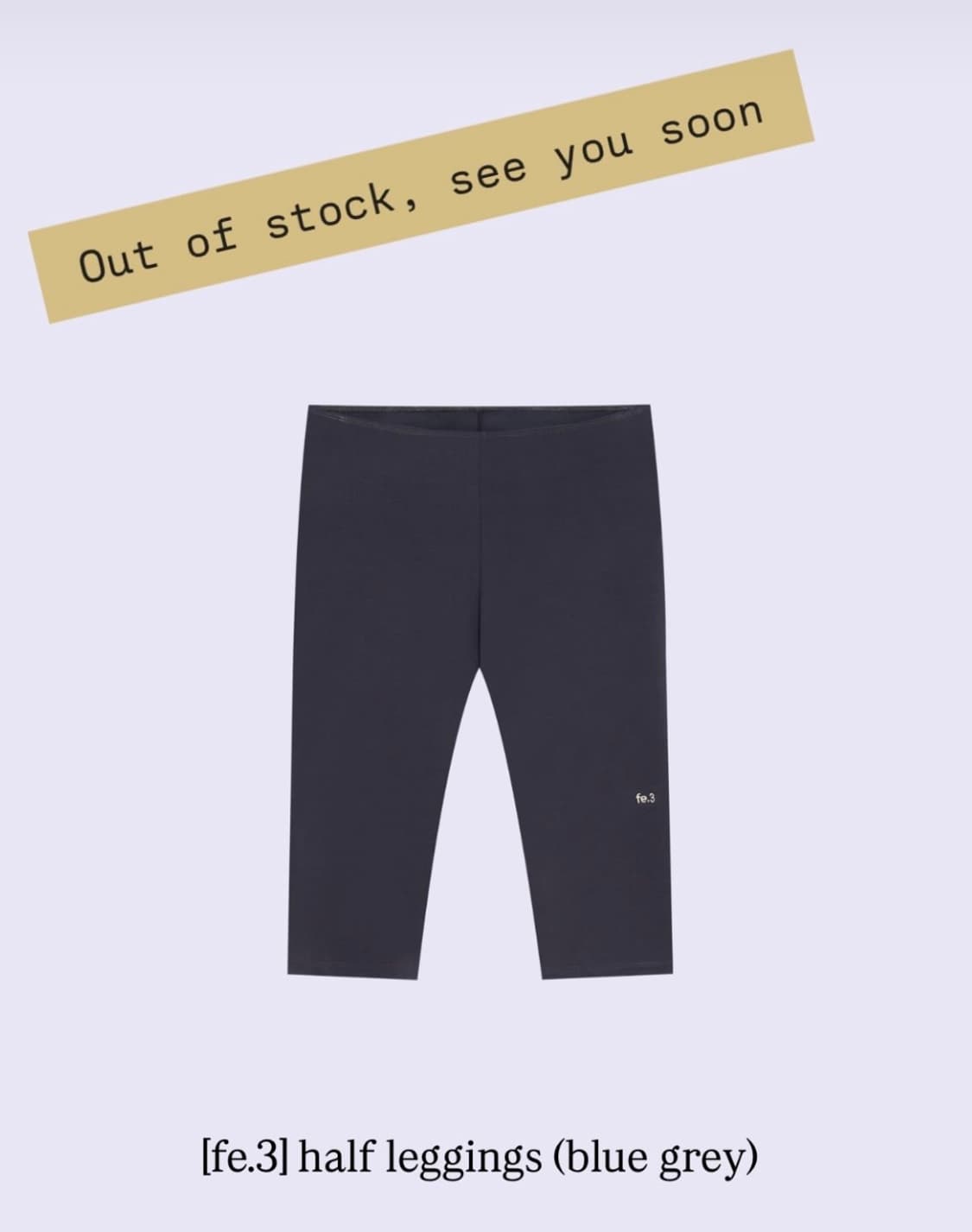 샵페어리 half leggings (blue grey) 상품이미지2