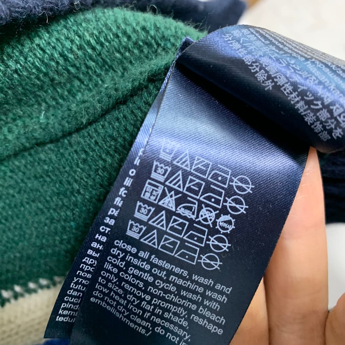 타미힐피거 빈티지 패턴 버튼 가디건 S 상품이미지7