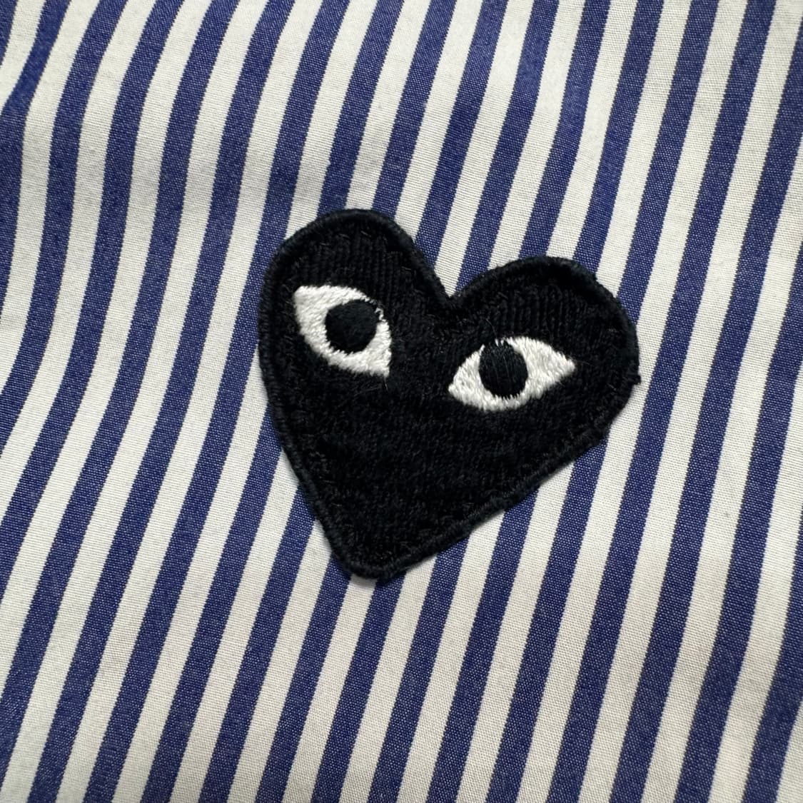 Name : 꼼데가르송 시그니처 블랙와펜 스트라이프 셔츠 :)  상품이미지3