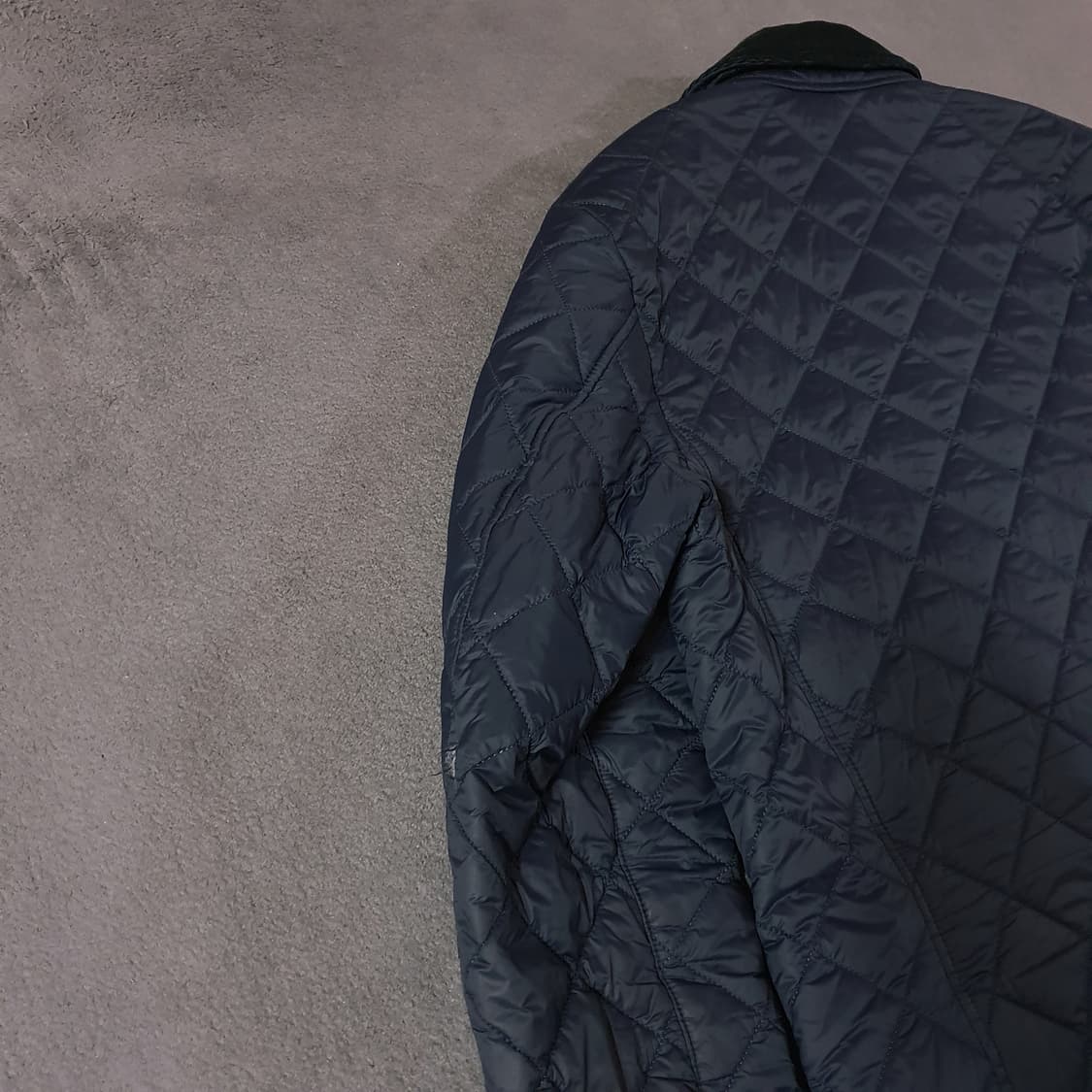 바버 퀼팅 자켓 M 네이비 상품이미지4