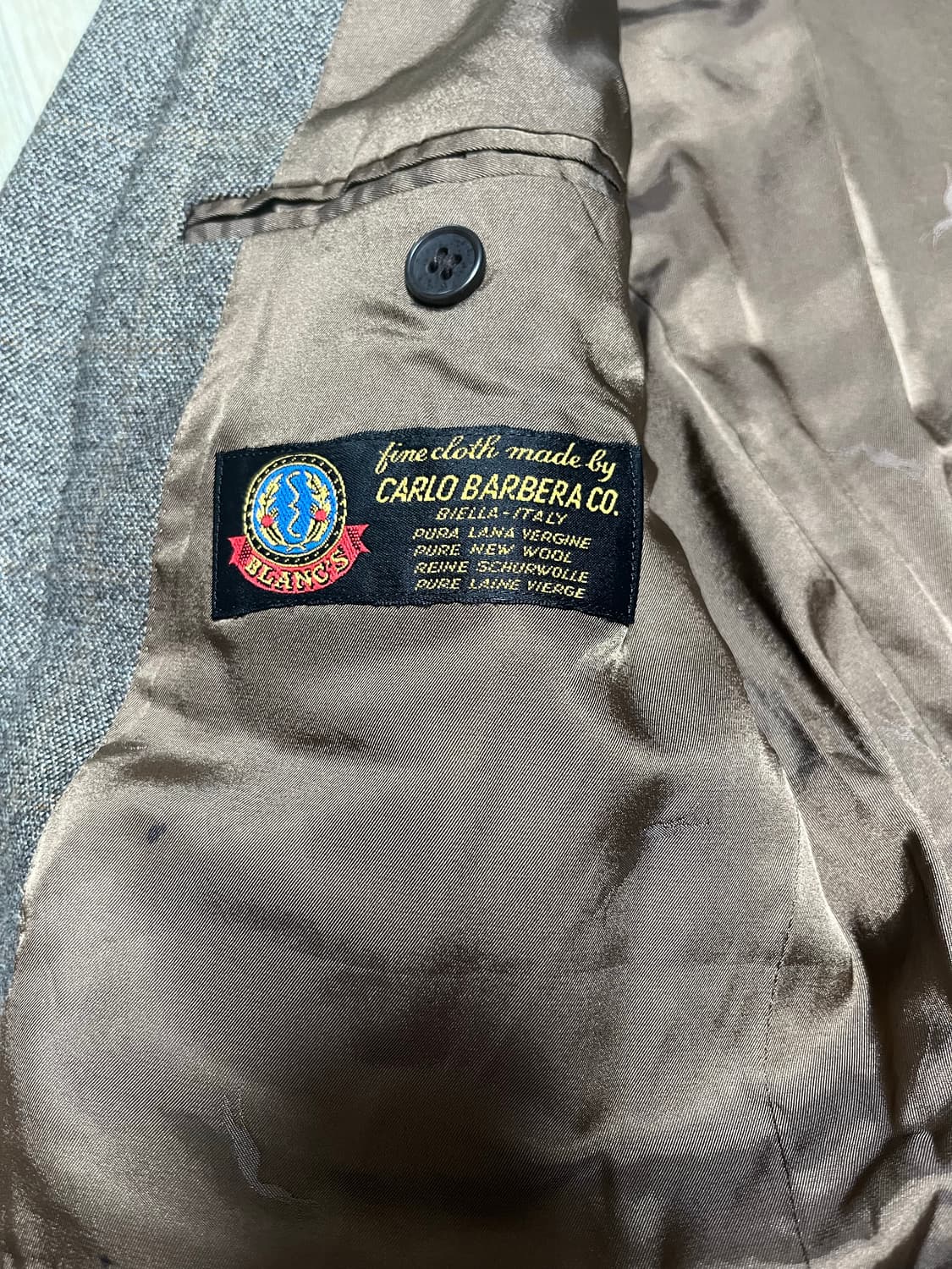 Kiton 까를로 바르베라 원단 블레이저 자켓 100 상품이미지3