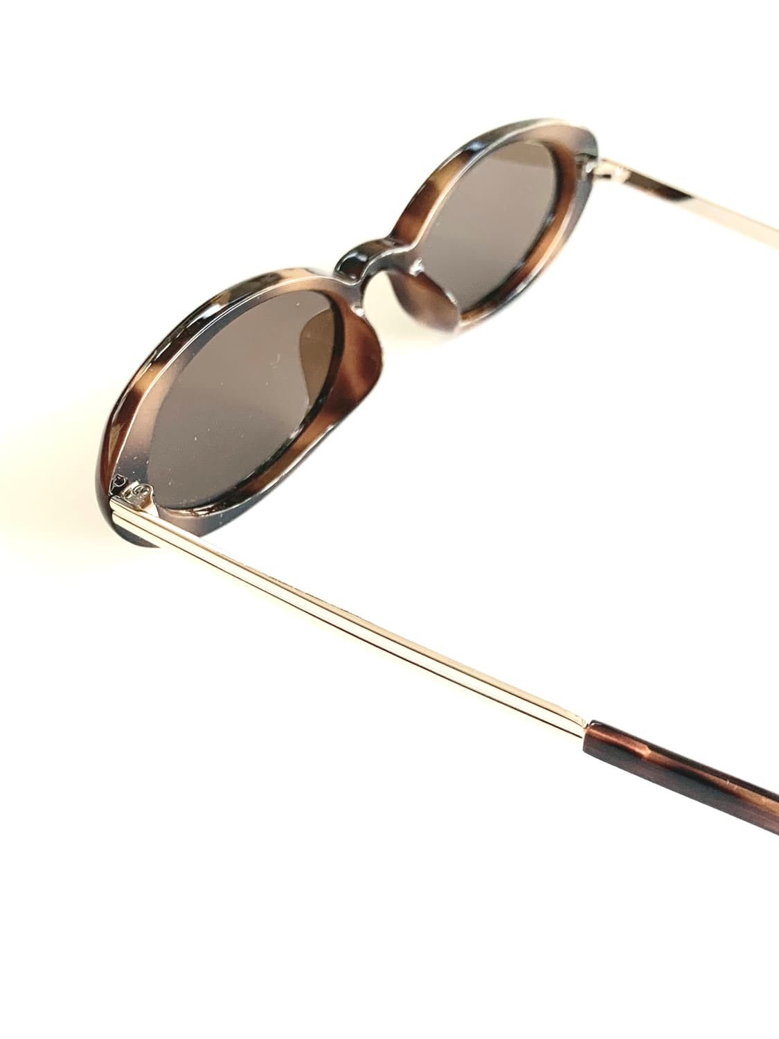 레트로 긱시크 오벌 브라운 호피 선글라스 상품이미지5