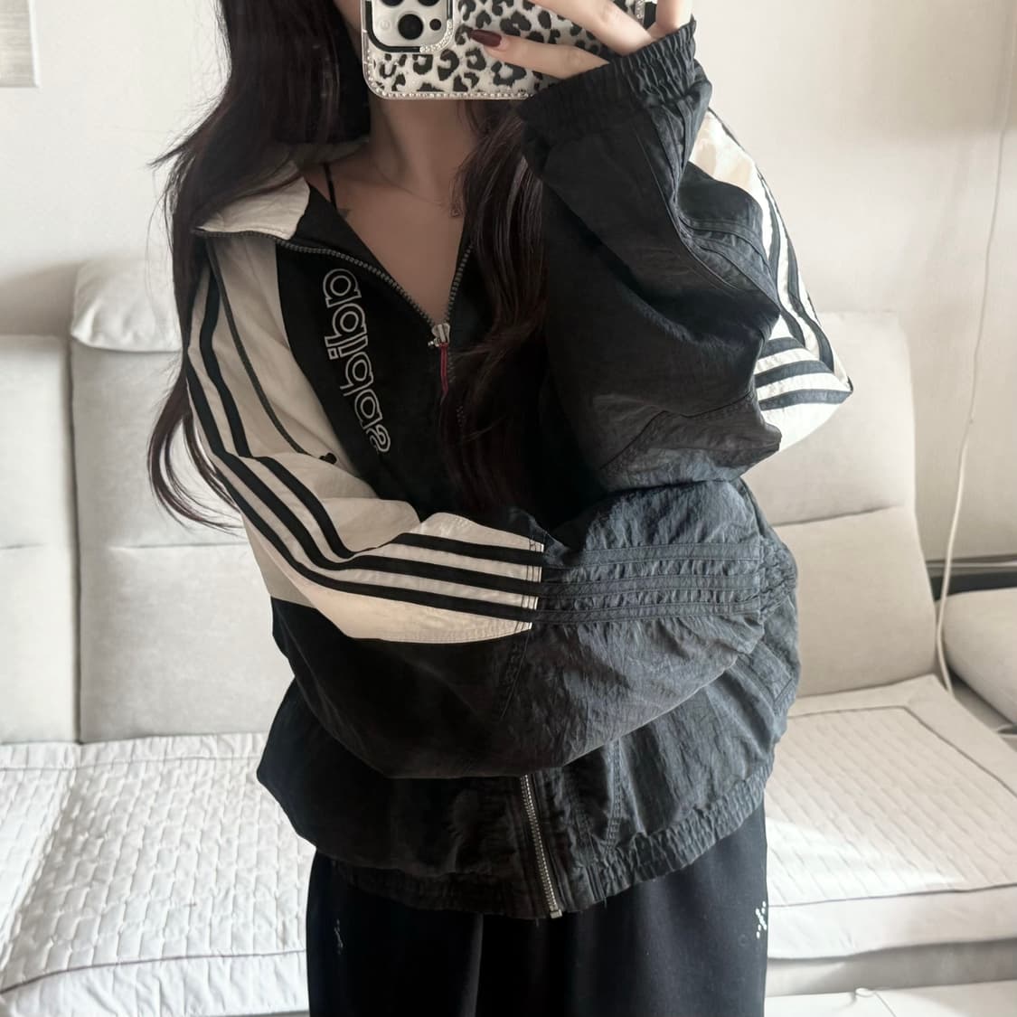 아디다스 올드스쿨 후드 퀼팅 점퍼 상품이미지1