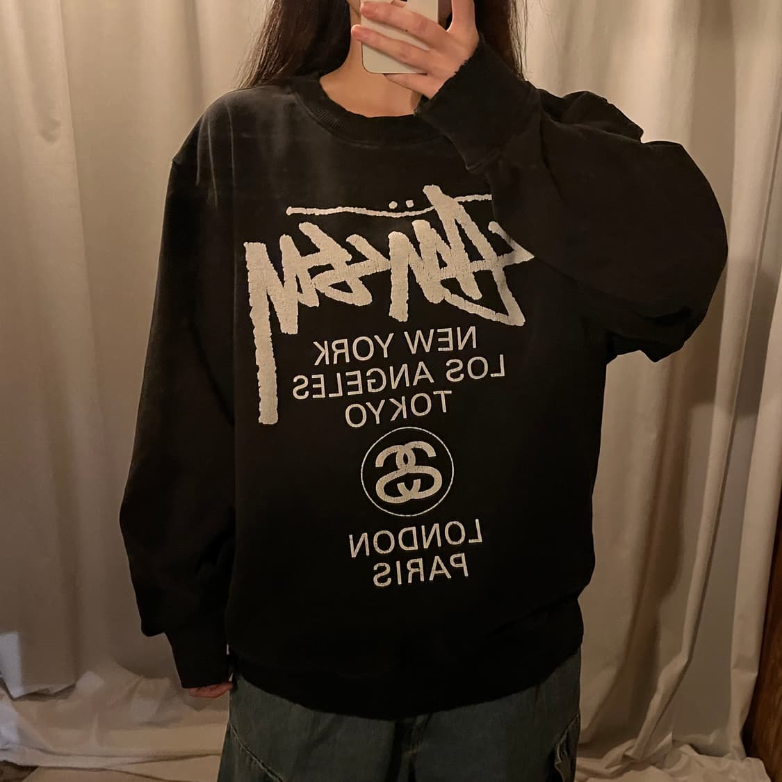 스투시 월드투어 맨투맨 상품이미지2