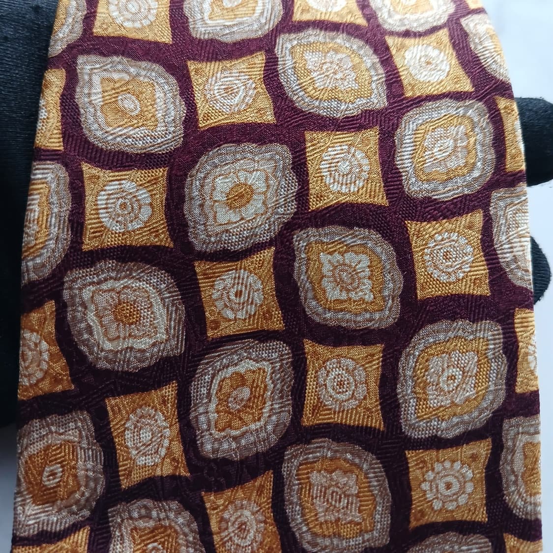 갭 실크 브라운 기하학 패턴 넥타이 9.1cm A+등급 A18549
 상품이미지5