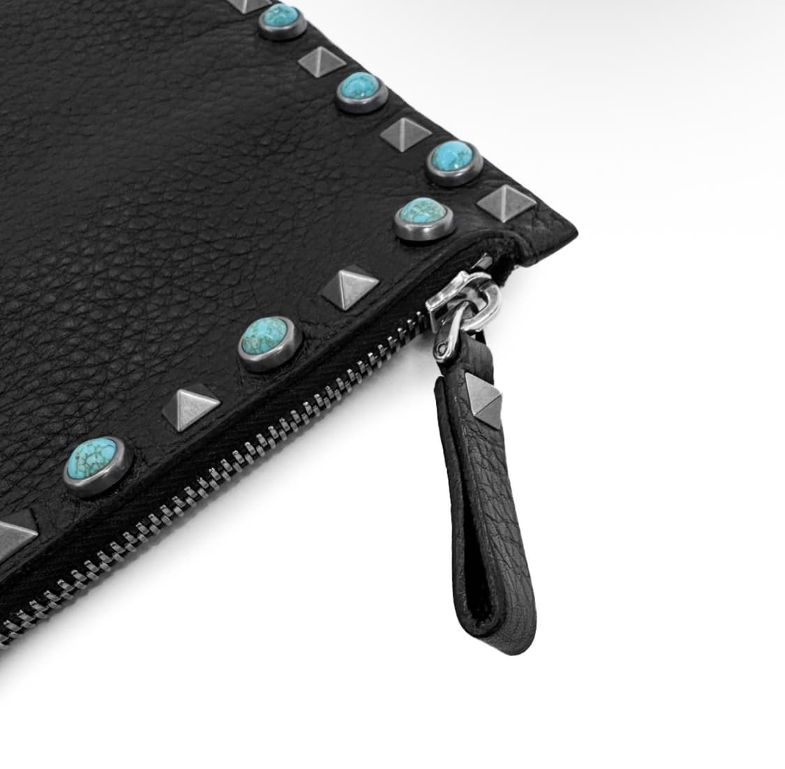 발렌티노 여성 락스터드 롤링 레더 클러치백 블랙 LW2P0269VQ1 상품이미지4