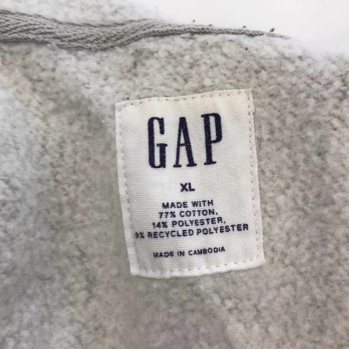 GAP 갭 그레이 후드집업 [XL] 상품이미지5