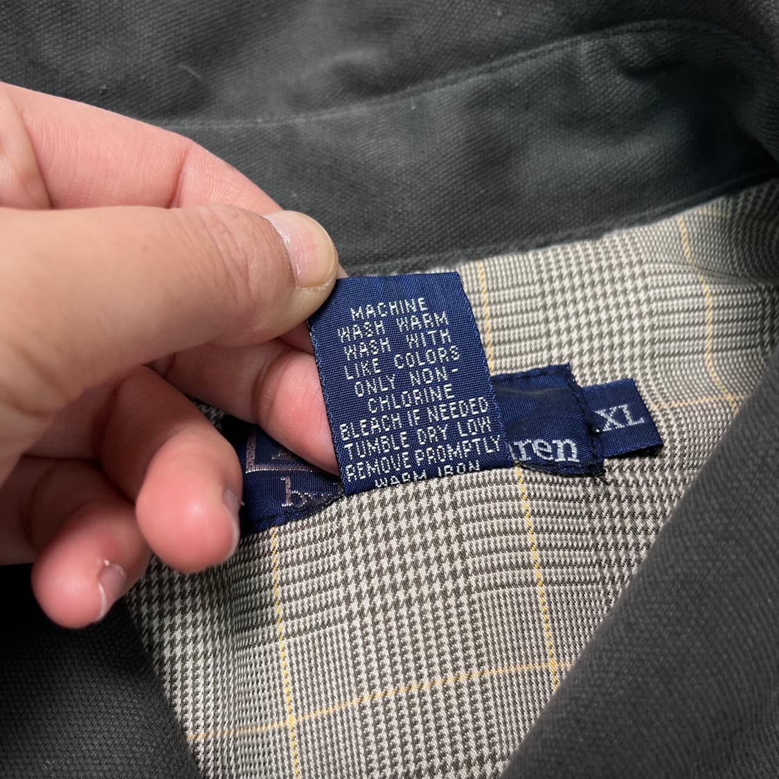 105 폴로 랄프로렌 90s 스몰로고 블루종 자켓 상품이미지4