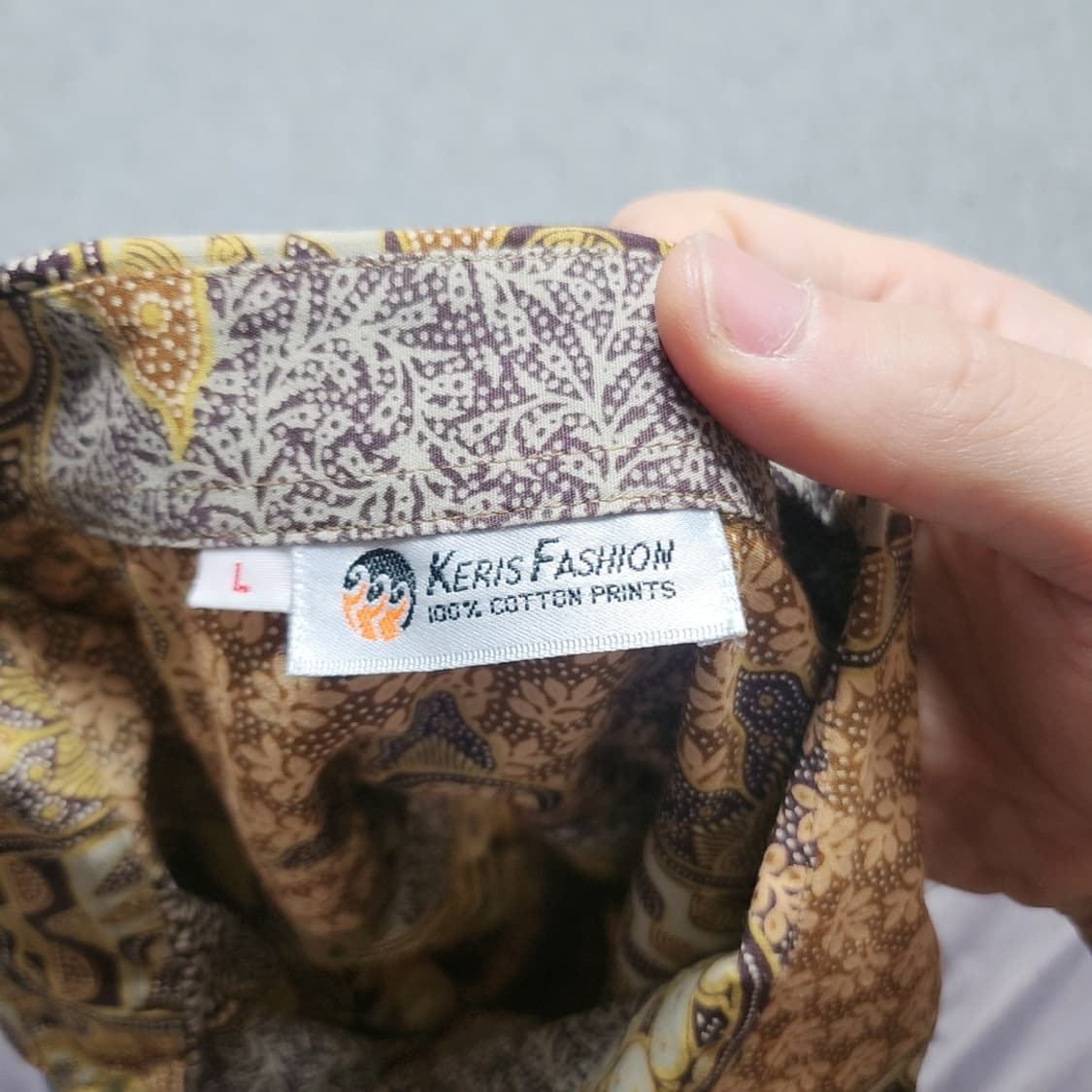 [L] 빈티지 패턴 반팔 셔츠 상품이미지3