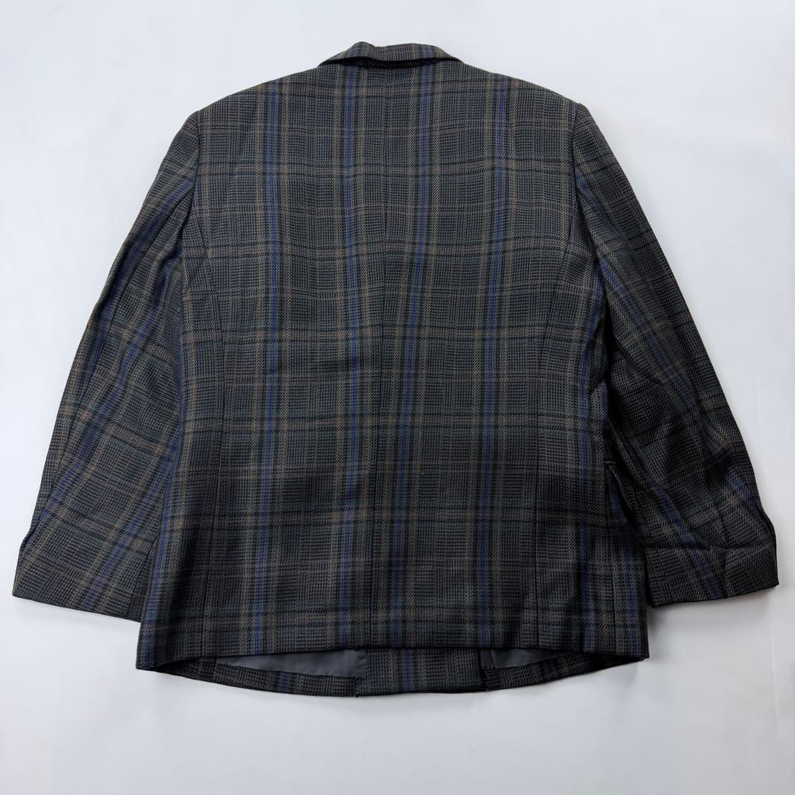 90s 버버리 더블 블레스트 체크 자켓 상품이미지9