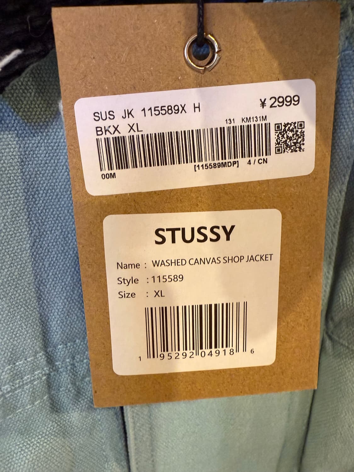 스투시 워시드 캔버스 샵 자켓 라이트 블루 상품이미지3