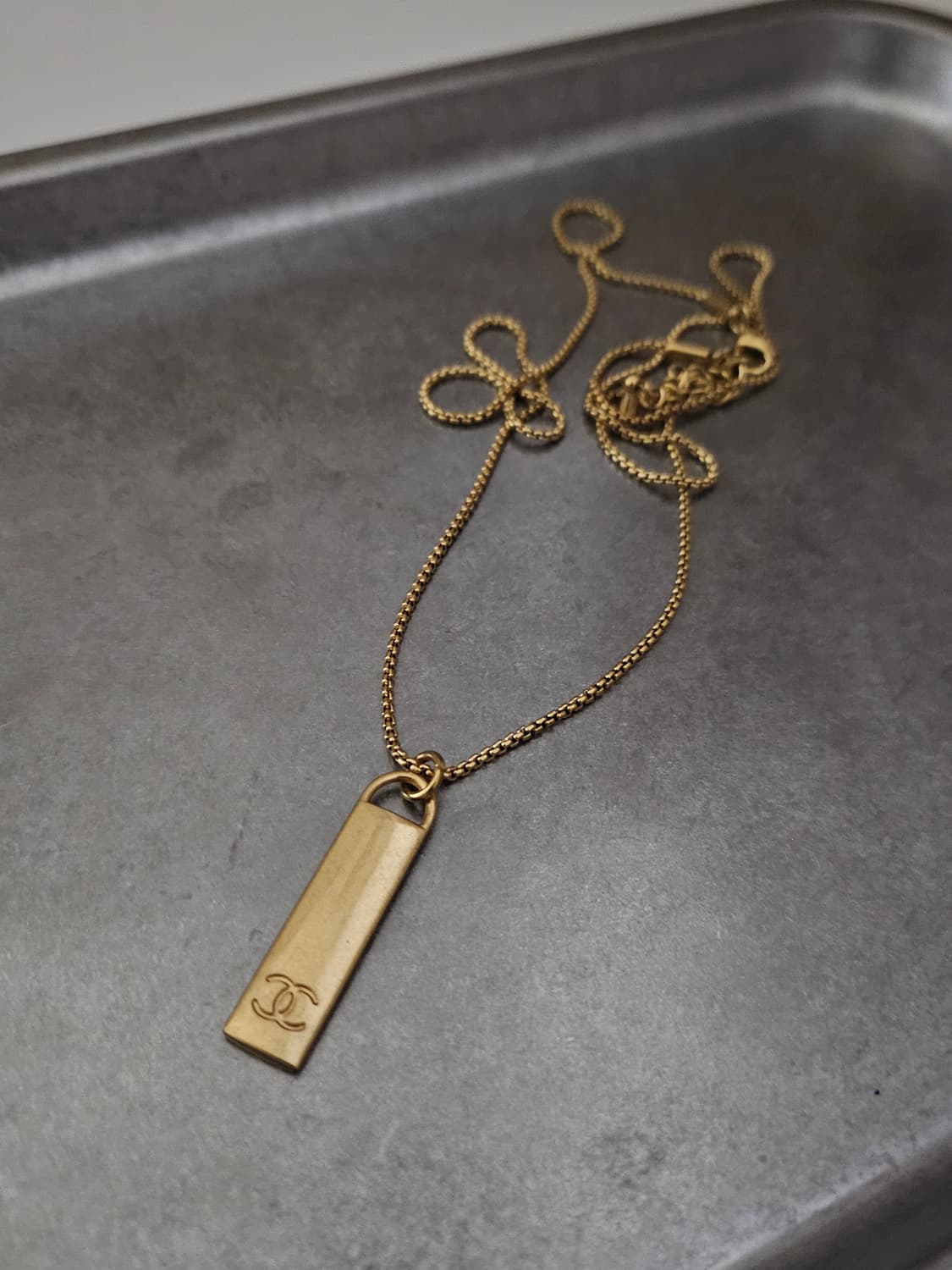 58 샤넬 빈티지 정품 목걸이 업사이클링 써지컬체인 롱목걸이 상품이미지1