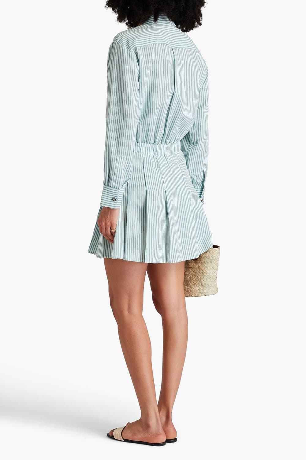 마쥬 스트라이프 트윌 미니 셔츠 드레스 상품이미지2