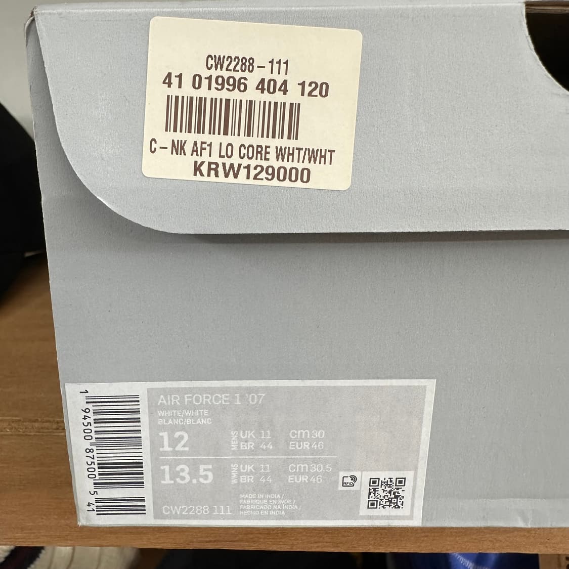 나이키 에어포스 1 로우 ‘화이트’ 특가 상품이미지2