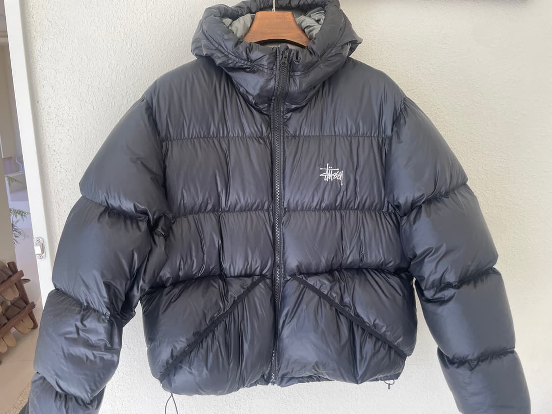 스투시 다운 파카 마이크로 립스탑 팬텀 블랙 상품이미지2