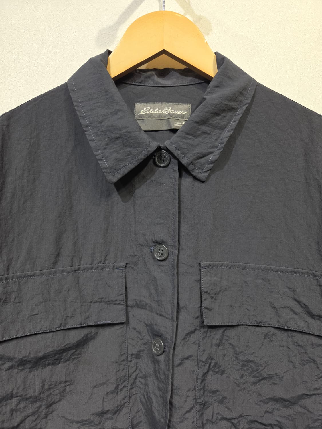 에디바우어 여성 투포켓 나일론 셔츠 자켓 상품이미지3