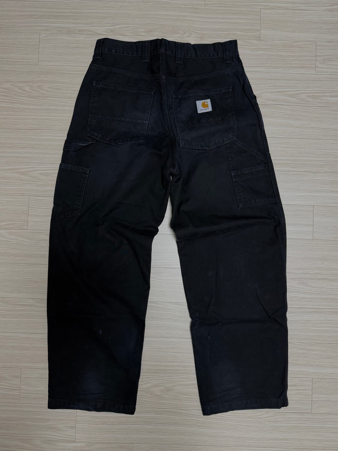 칼하트 wip 와이드 패널 팬츠 블랙 상품이미지3