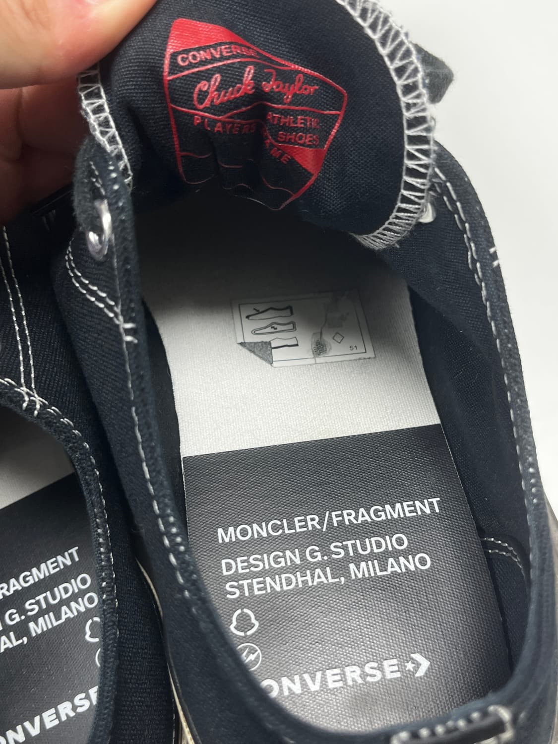 컨버스 x 몽클레어 프라그먼트 척70 로우 US8 (260) 박스포함 상품이미지7