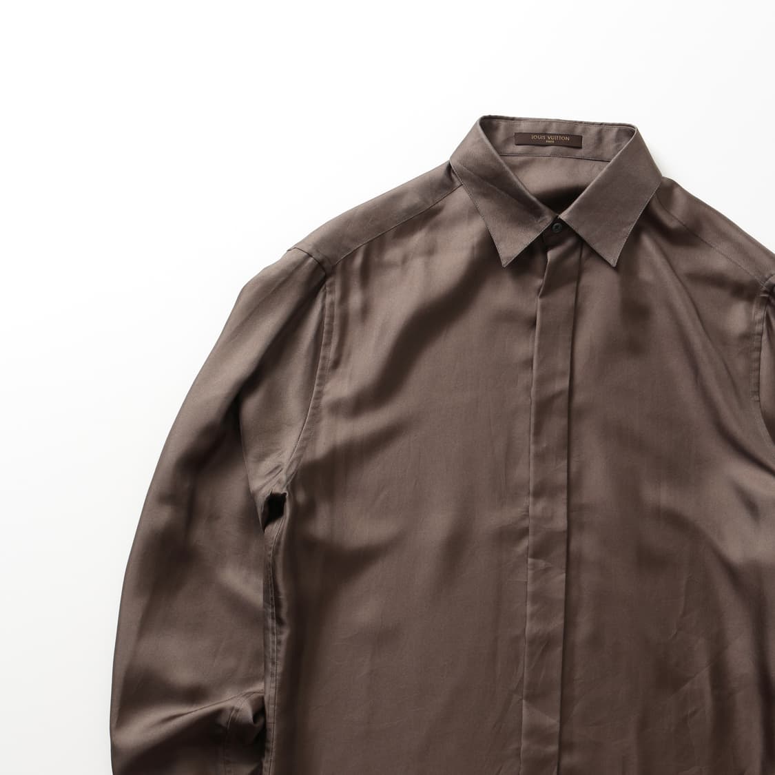 루이비통 히든버튼 실크 셔츠 상품이미지2