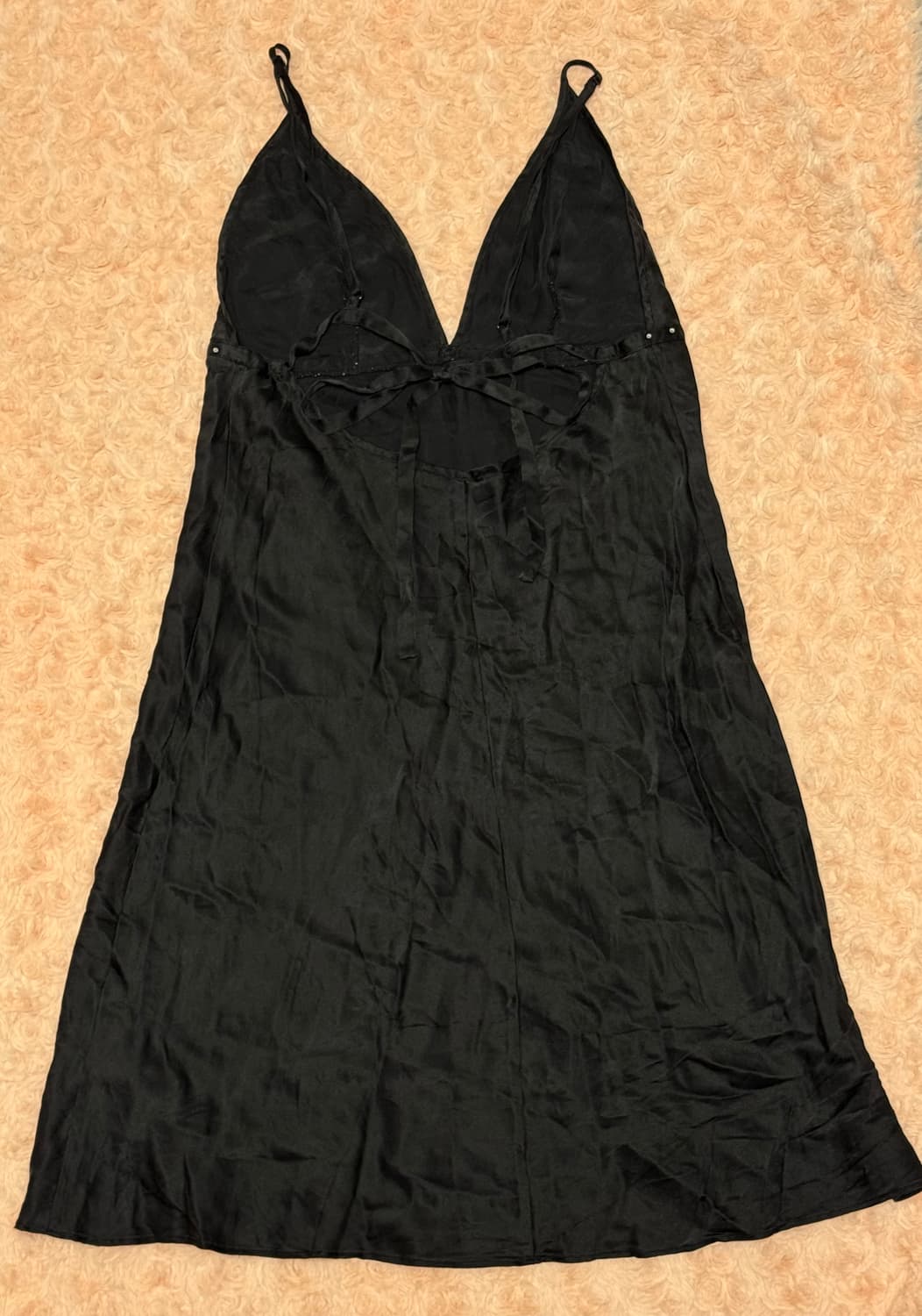 빈티지 블랙 큐빅 슬립 상품이미지2