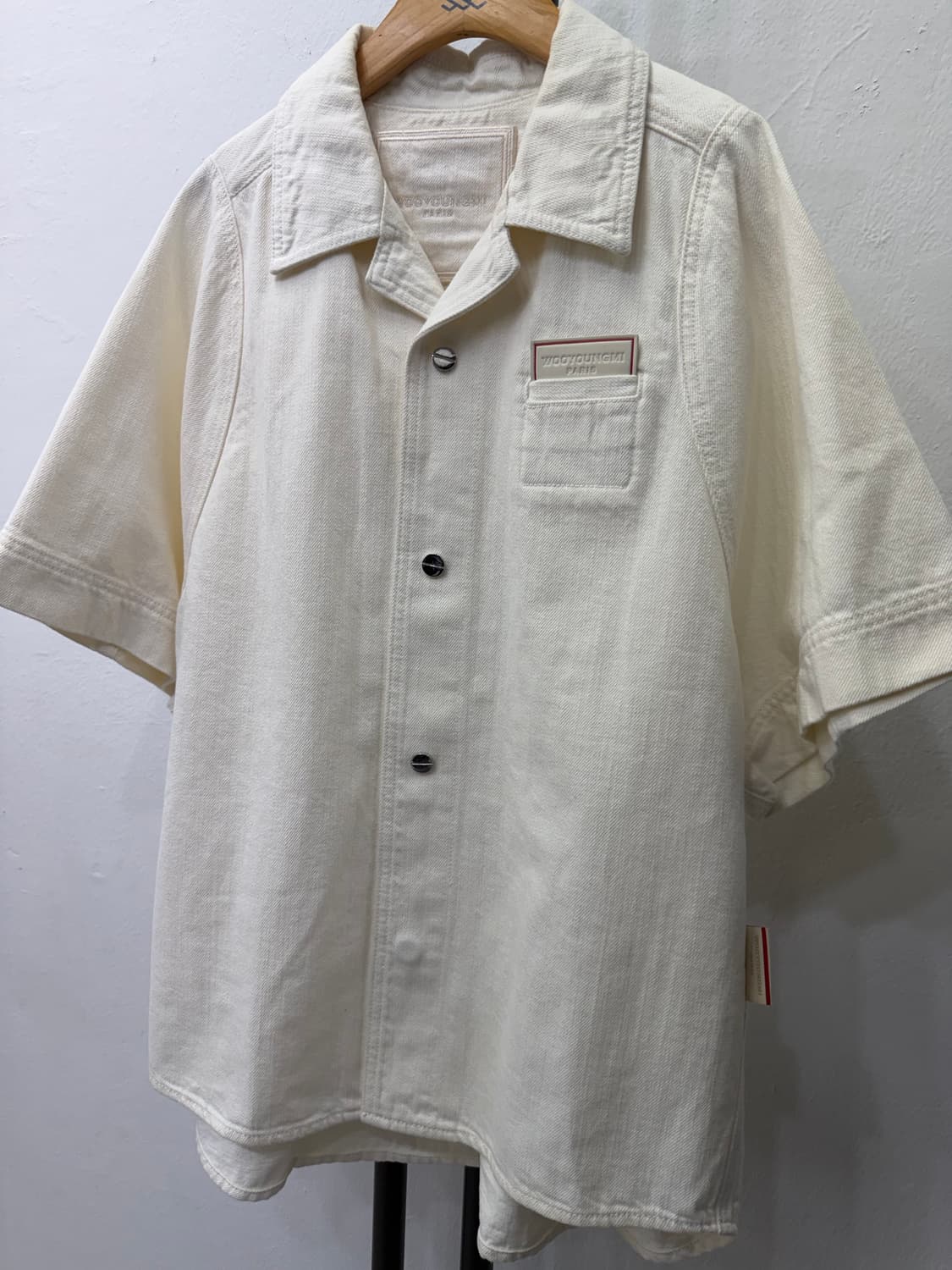 정품) 우영미 파리 남성 오버사이즈 데님 셔츠자켓 95 상품이미지3